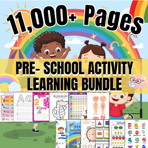 11000+ PRESCHOOL KINDENGARTEN & PARENTING BUNDLE